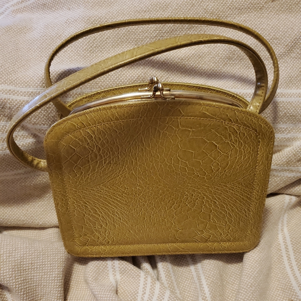 Stunning vintage Empress handbag in Mustard Yellow